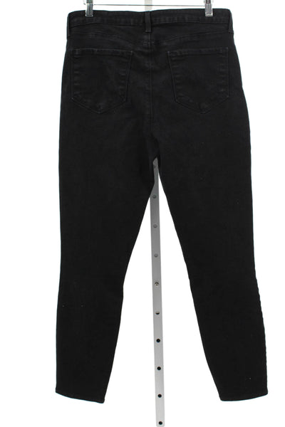 L'Agence Womens Black Skinny Jeans Cotton Blend Size 31