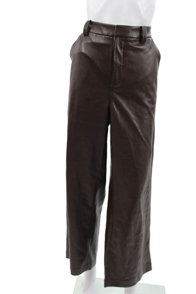 Joes Womens Dress Pants Brown Polyurethane Zip Size 30