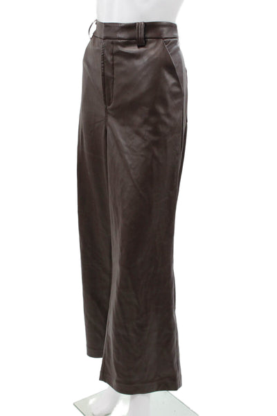 Joes Womens Dress Pants Brown Polyurethane Zip Size 30