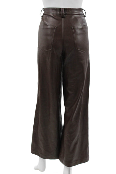Joes Womens Dress Pants Brown Polyurethane Zip Size 30