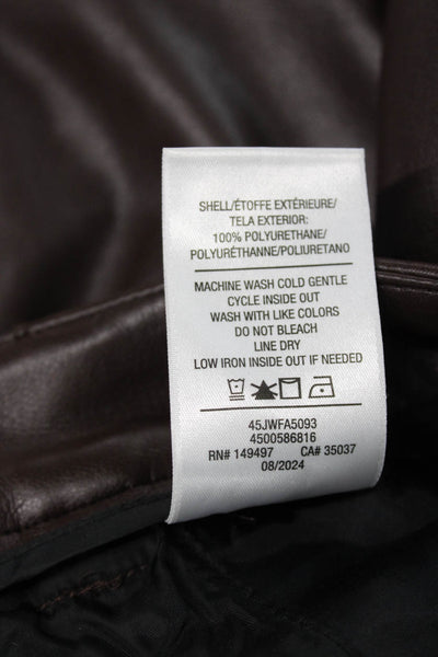Joes Womens Dress Pants Brown Polyurethane Zip Size 30