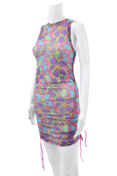 Beach Riot Womens Multicolor Bodycon Swim Dress Sleeveless Crewneck Size S