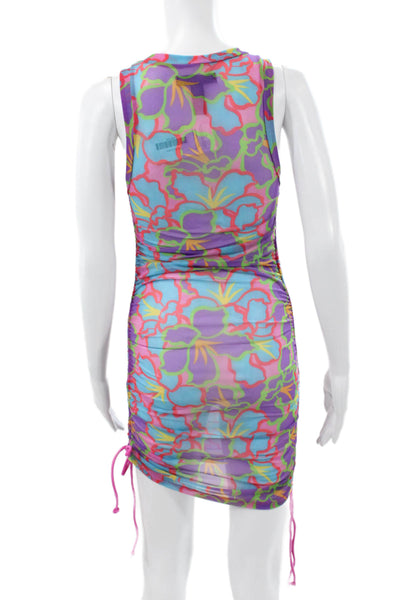Beach Riot Womens Multicolor Bodycon Swim Dress Sleeveless Crewneck Size S