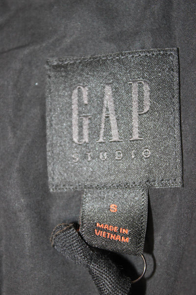 Gap Womens Black Mini Boatneck Sleeveless Zip Rayon Dress Petite Size S