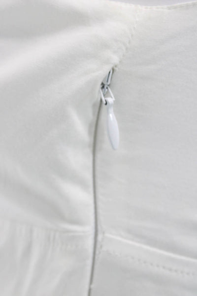 Frances Valentine Women A-Line Dress White Knee Length Sleeveless Size 0