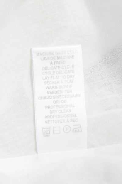 Frances Valentine Women A-Line Dress White Knee Length Sleeveless Size 0