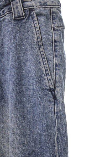 Pilcro Anthropologie Unisex Tapered Blue Cotton High Rise Jeans Size 27