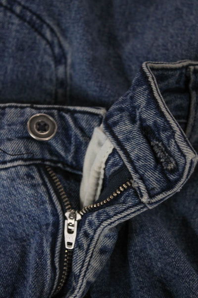 Pilcro Anthropologie Unisex Tapered Blue Cotton High Rise Jeans Size 27