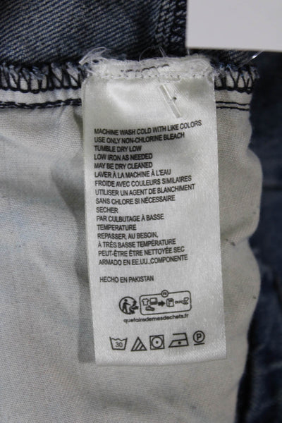 Pilcro Anthropologie Unisex Tapered Blue Cotton High Rise Jeans Size 27