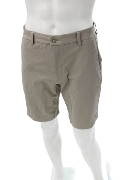 Vineyard Vines Mens Chino Shorts Beige Cotton Zip Size 30