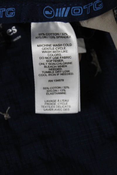 Vineyard Vines Mens Chino Shorts Beige Cotton Zip Size 30