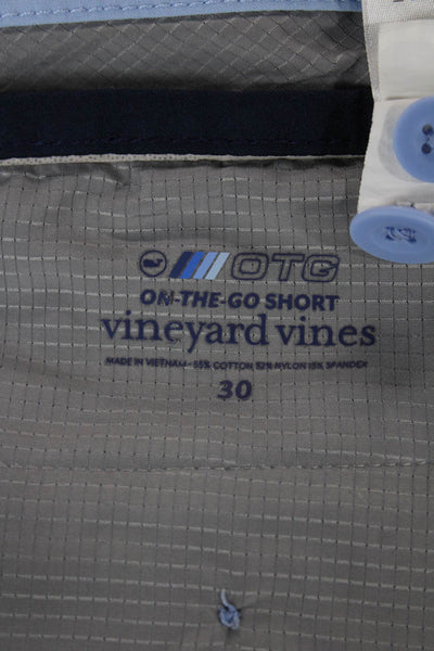 Vineyard Vines Mens Athletic Blue Shorts Cotton Size 30