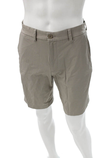 Vineyard Vines Mens Chino Shorts Gray Cotton Button Size 30