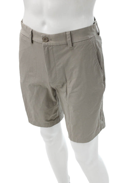 Vineyard Vines Mens Chino Shorts Gray Cotton Button Size 30