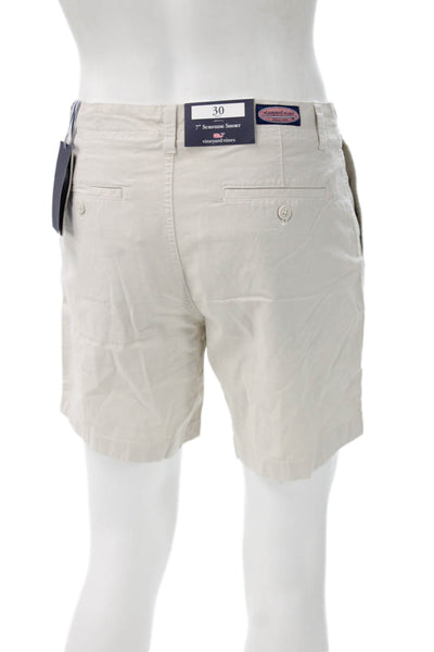 Vineyard Vines Mens Chino Shorts Beige Cotton Size 30