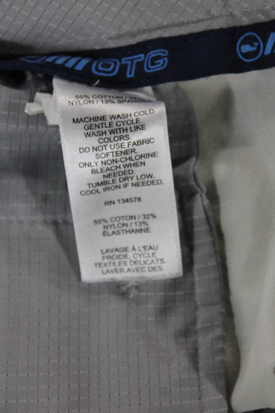 Vineyard Vines Mens Chino Shorts Gray Button Size 30