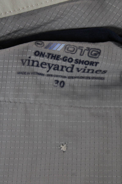 Vineyard Vines Mens Chino Shorts Gray Button Size 30