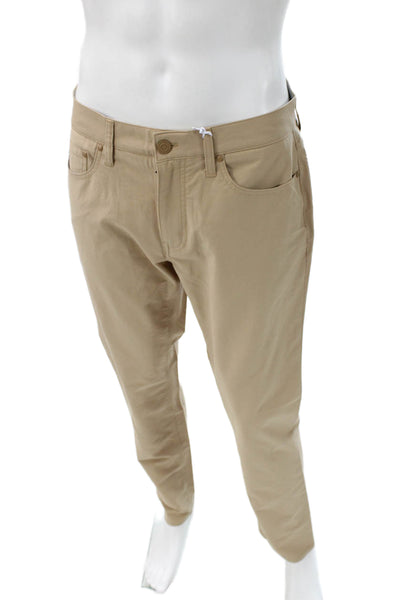 Vineyard Vines Mens Chino Pants Beige Cotton Button Closure Size 32