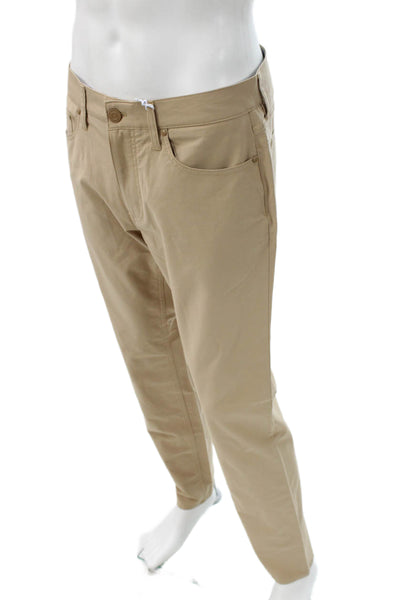 Vineyard Vines Mens Chino Pants Beige Cotton Button Closure Size 32