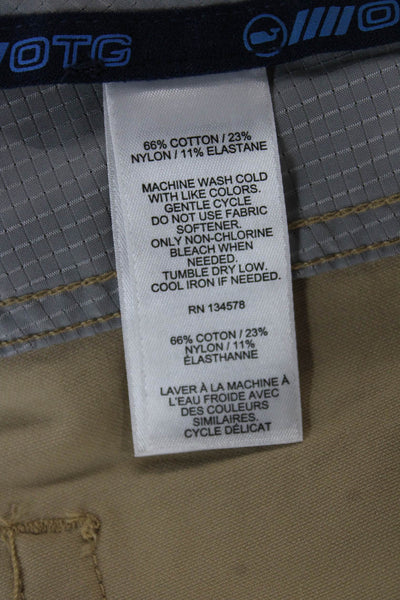 Vineyard Vines Mens Chino Pants Beige Cotton Button Closure Size 32