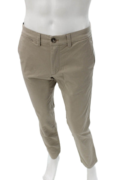Vineyard Vines Men Beige Chino Pants Cotton Blend Button Size 30