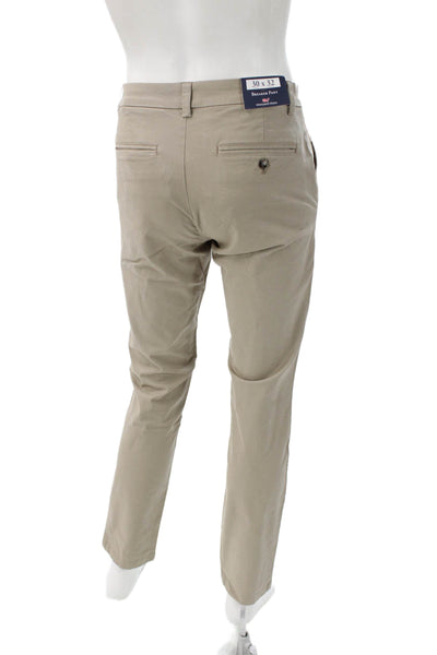 Vineyard Vines Men Beige Chino Pants Cotton Blend Button Size 30