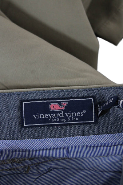 Vineyard Vines Men Beige Chino Pants Cotton Blend Button Size 30