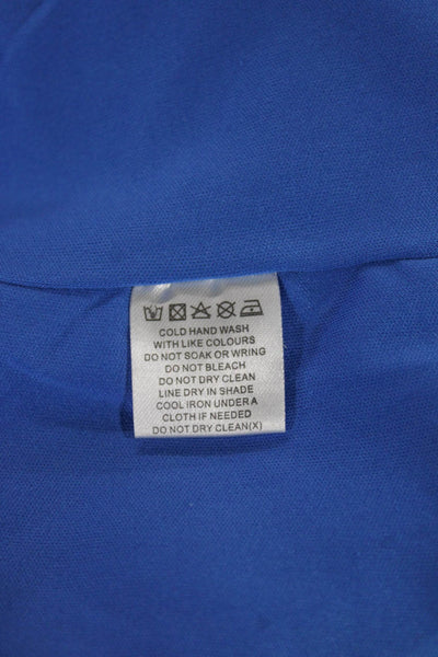Meshki Womens Blue Strapless Bodycon Short Dress Polyester Size 2XS