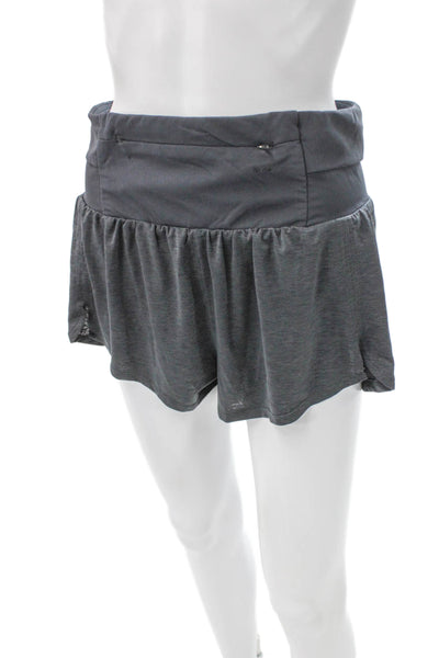 FP Movement Womens Athletic Nylon Skort Gray Pull On Size S