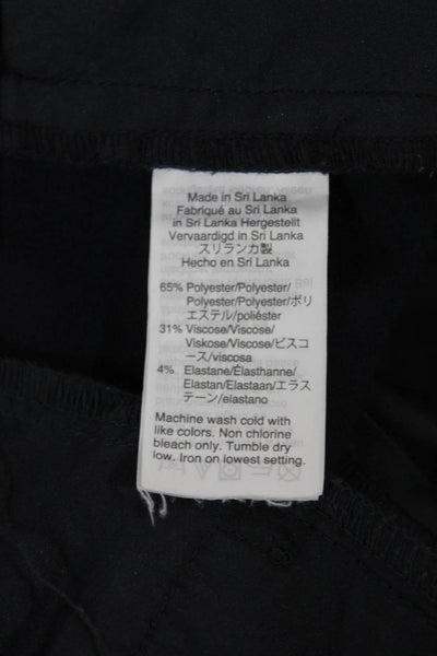 J Crew Womens Ankle Pants Blue Polyester Zip Size 6