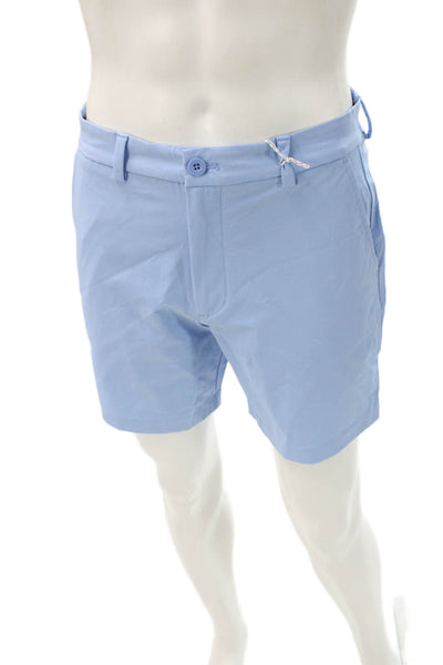 Vineyard Vines Men Athletic Cotton Zip Fly Blue Shorts Size 30