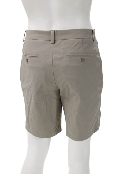 Vineyard Vines Mens Beige Cotton Chino Shorts Button Size 30