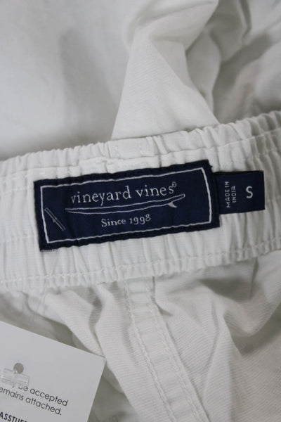 Vineyard Vines Mens White Cotton Sweat Shorts Size S