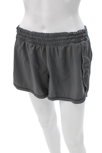 Athleta Womens Athletic Shorts Gray Polyester Size M