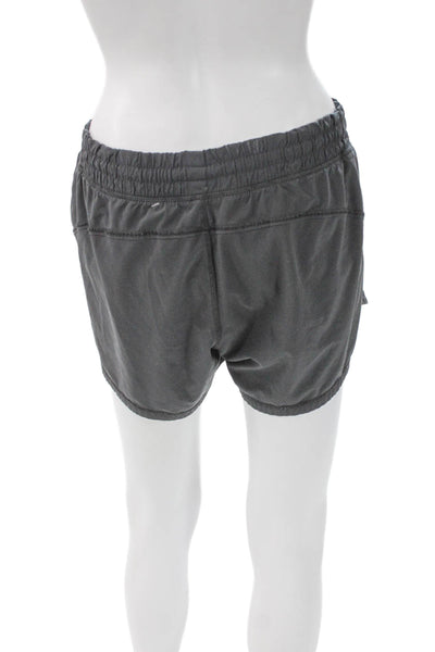 Athleta Womens Athletic Shorts Gray Polyester Size M