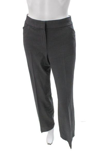 Elie Tahari Women Dress Pants Gray Polyester Zip Inseam 32 Size 8