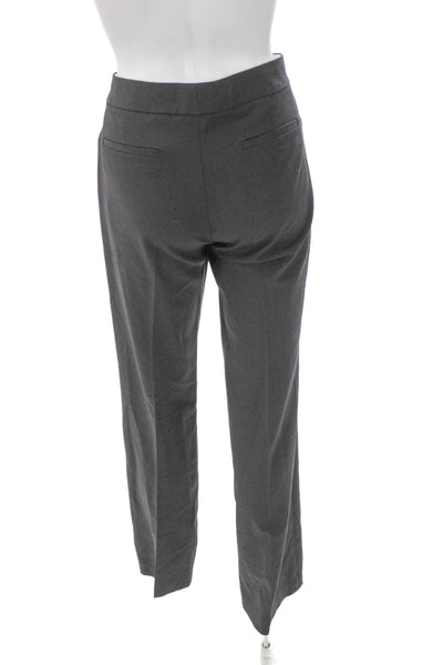 Elie Tahari Women Dress Pants Gray Polyester Zip Inseam 32 Size 8