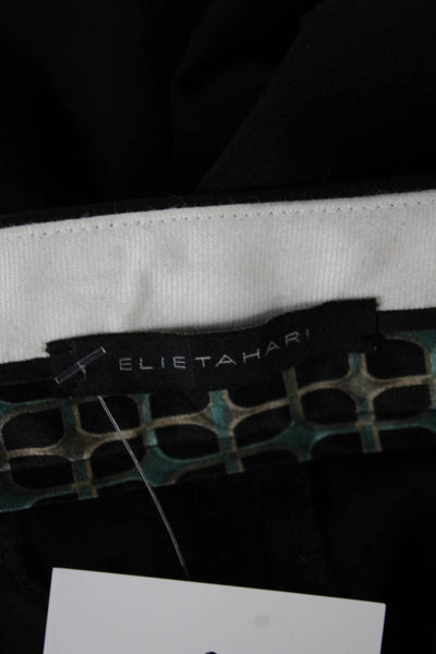 Elie Tahari Women Dress Pants Gray Polyester Zip Inseam 32 Size 8