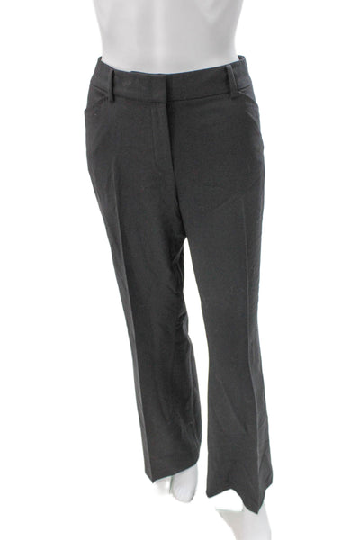 Elie Tahari Women Dress Pants Gray Polyester Zip Size 10