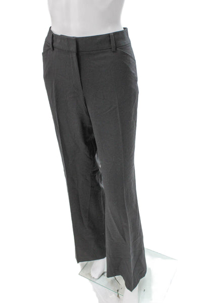 Elie Tahari Women Dress Pants Gray Polyester Zip Size 10