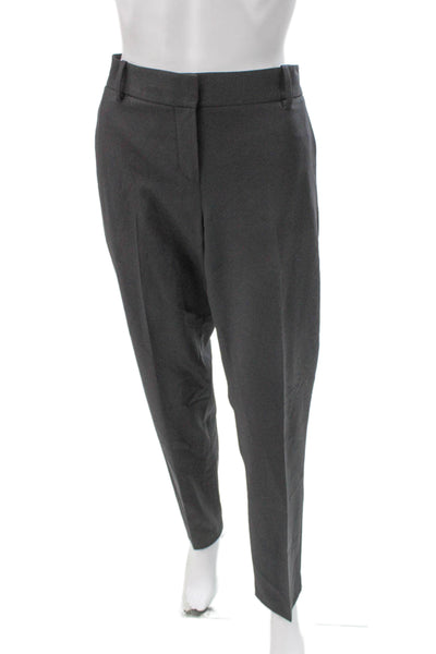 Theory Women Gray Polyester Dress Pants Size 10
