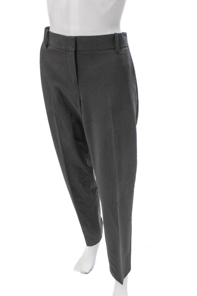 Theory Women Gray Polyester Dress Pants Size 10