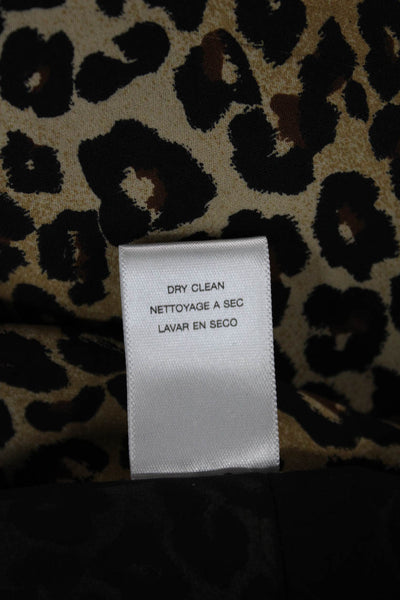 Michael Michael Kors Womens Straight Pencil Animal Print Beige Skirt Size 6