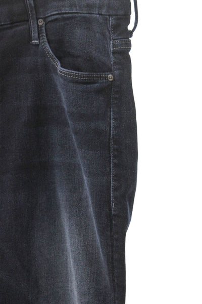 Mother Womens Skinny Jeans Black High Rise Size 30