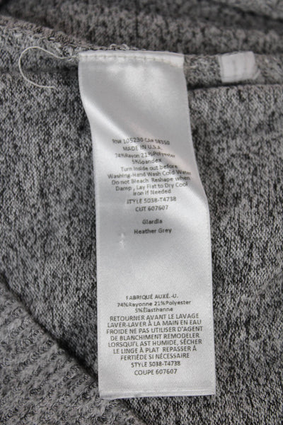 Soft Joie Womens Gray Pullover Sweater Long Sleeve Crew Neck Size XS