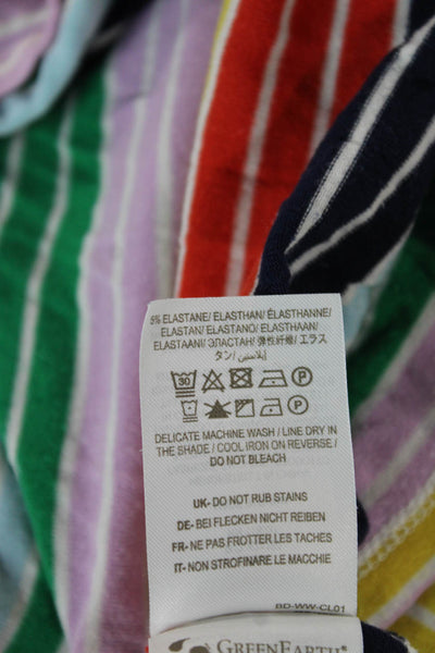 Boden Women Striped Multicolor Tank Dress Sleeveless Elastane Size 16