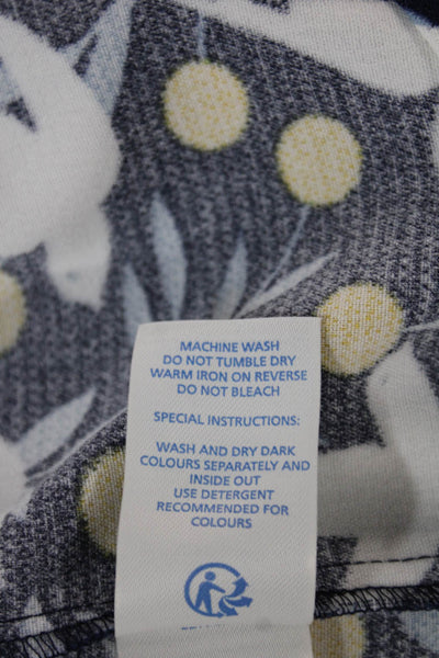 Boden Women Blue Shift Dress Boat Neck 3/4 Sleeve Polyester Blend Size 16