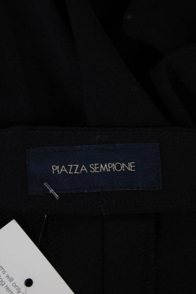 Piazza Sempione Womens Ankle Wool Gray Zip Pants Size 42