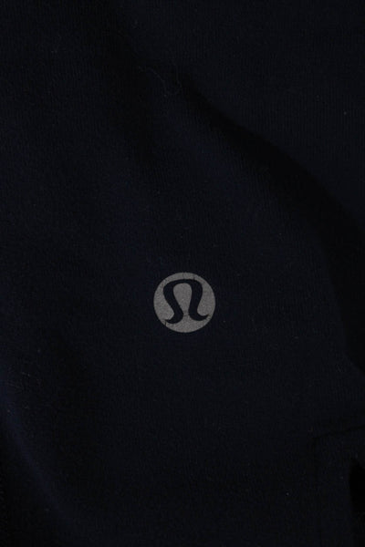Lululemon Women Blue Colorblock Nylon Capri Leggings Size 8