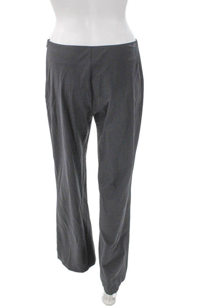Wolford Women Dress Pants Gray Polyamide Zip Inseam 32 Size 10